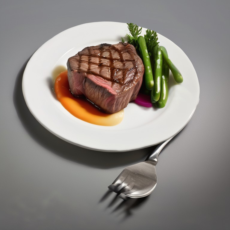 Steak haché et légumes