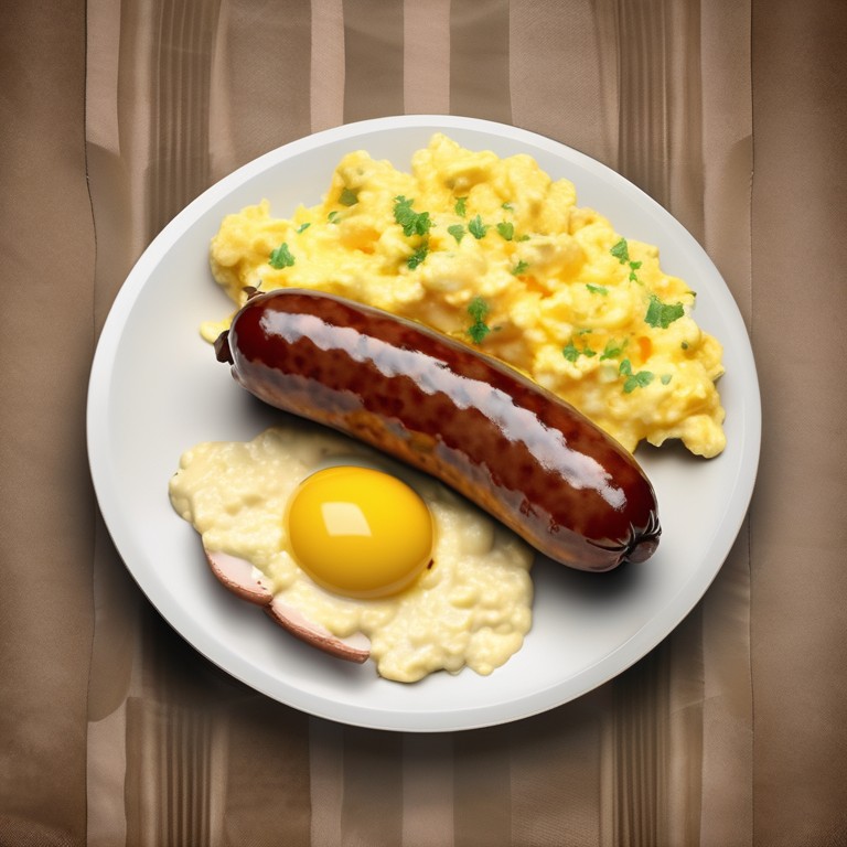Sausages in Egg