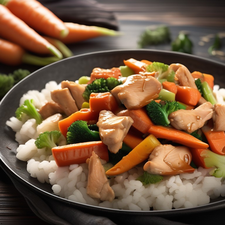 Carrot and Chicken Stir-Fry