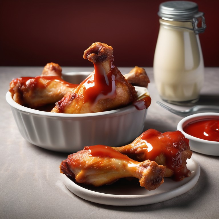 Chicken Drumsticks with Ketchup Mayonnaise