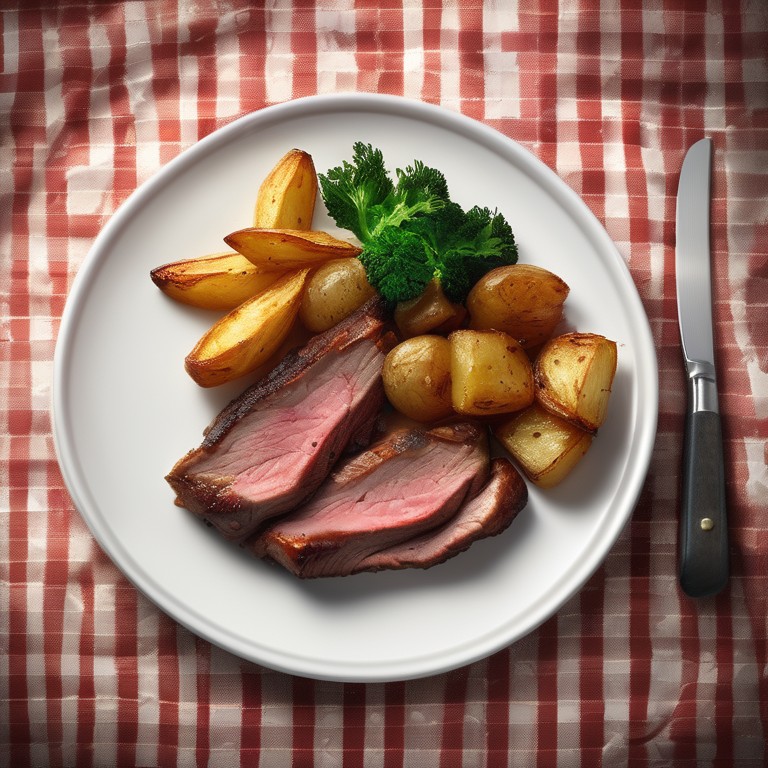 Roasted Meat with Potatoes