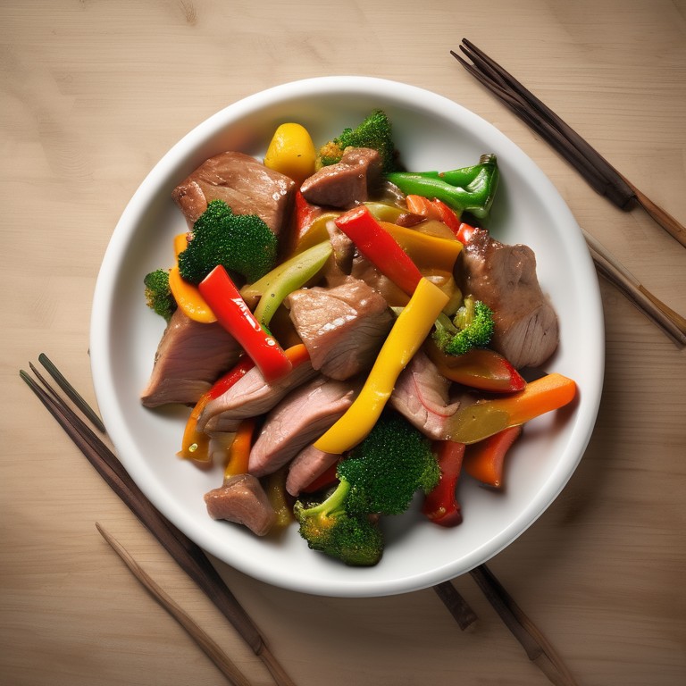 Mixed Meat and Vegetable Stir-Fry