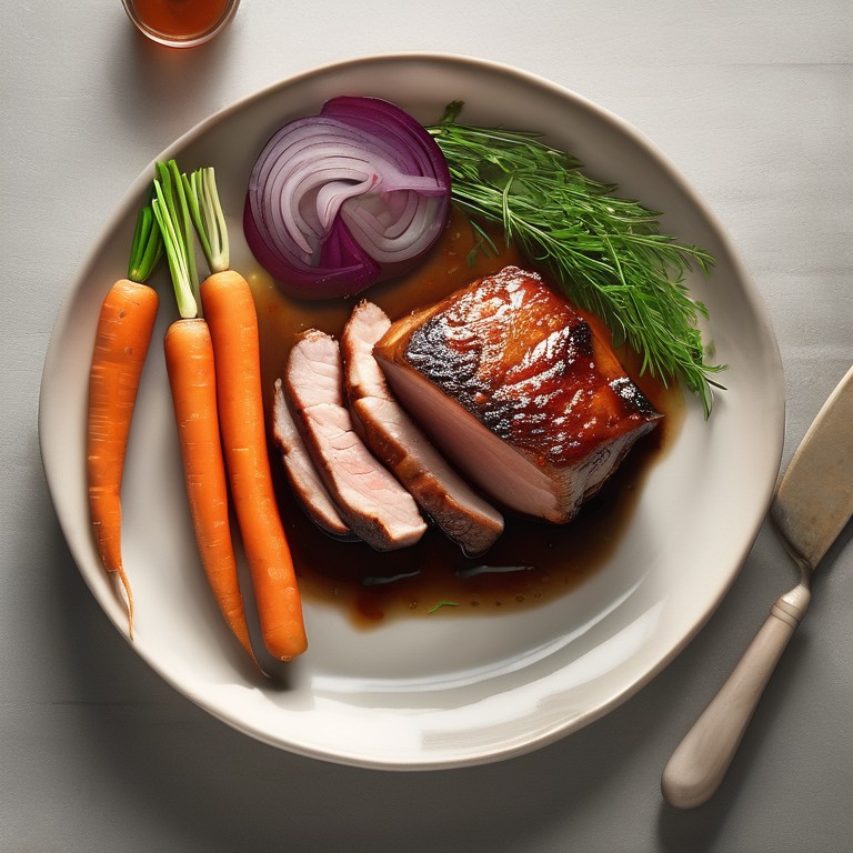 Soy-Glazed Pork with Carrots