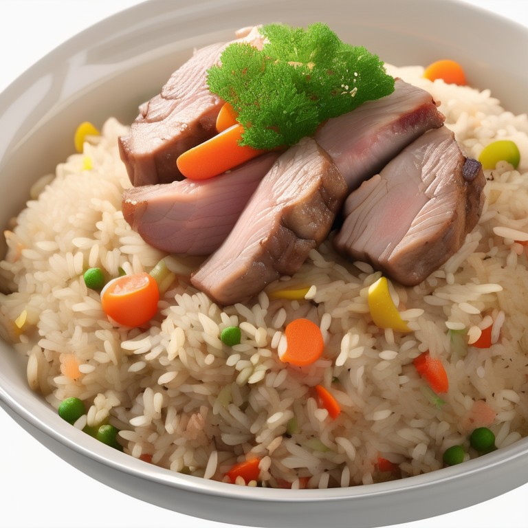 Pilaf with Pork in Oursson Multicooker