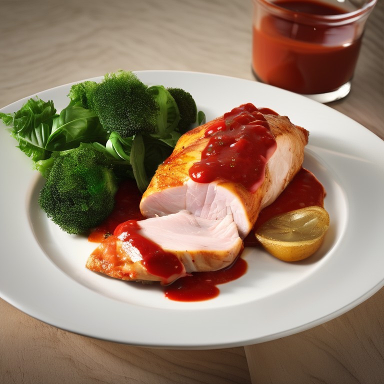 Turkey Fillet with Potatoes and Tomato Sauce