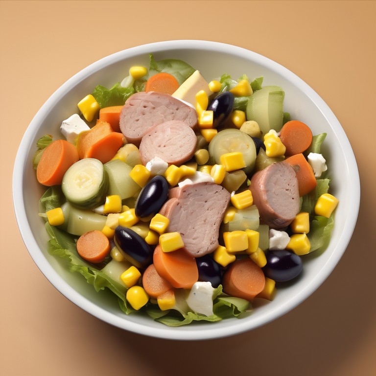 Olive Corn Salad with Chicken