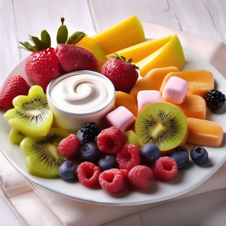 Marshmallow Fruit Dipping Platter
