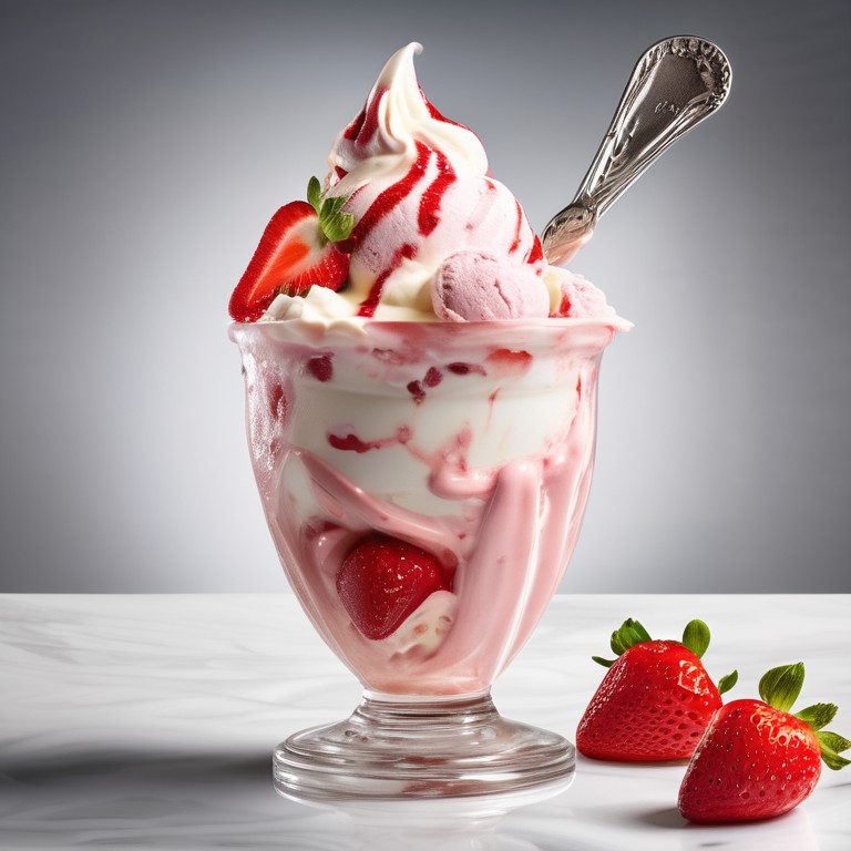 Easy Strawberry Cheesecake Ice Cream