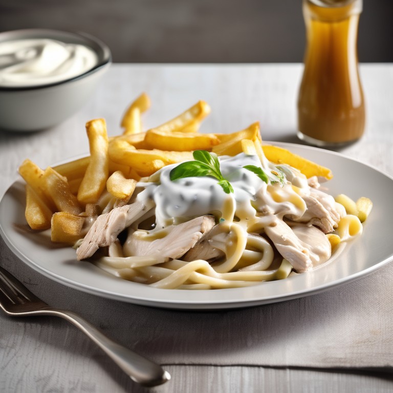 Griechischer Joghurt Hähnchen Nudeln