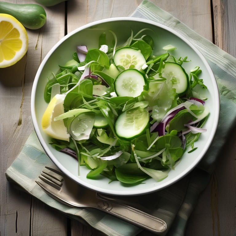 Green Salad with Lemon Vinaigrette