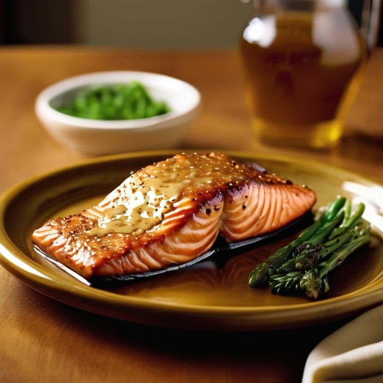 Honey Mustard Glazed Salmon