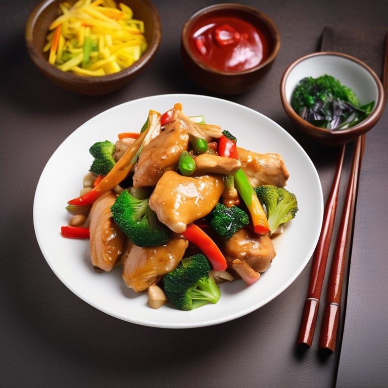 Chicken Stir-Fry with Broccoli and Vegetables