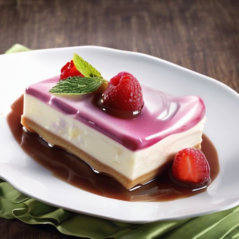 Delicious Fruit and Ice Cream Dessert