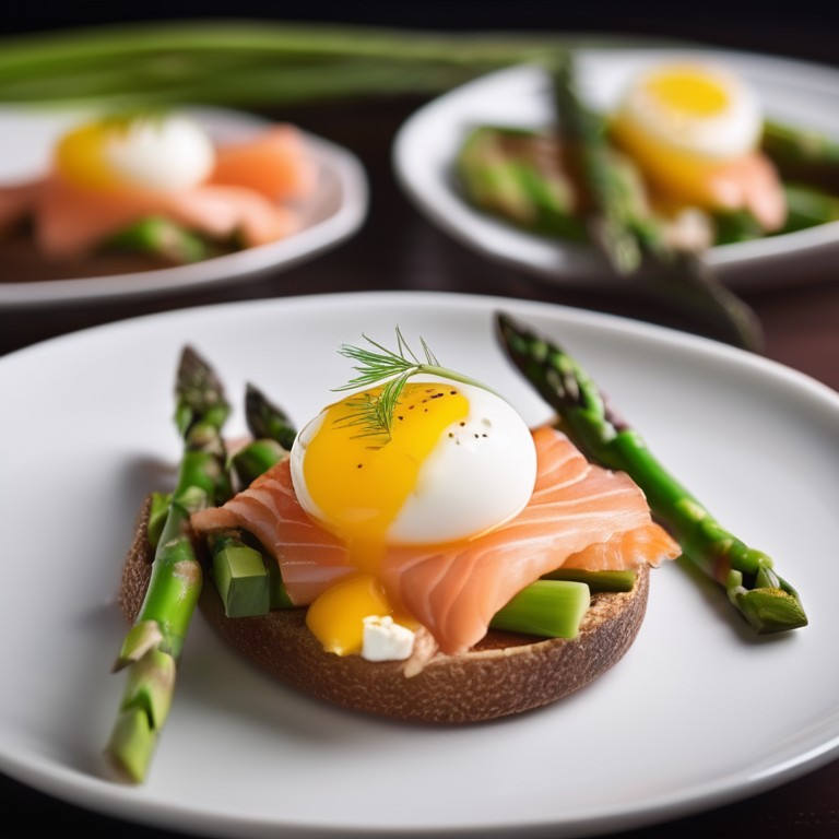 Canapé Œuf Saumon Asperge