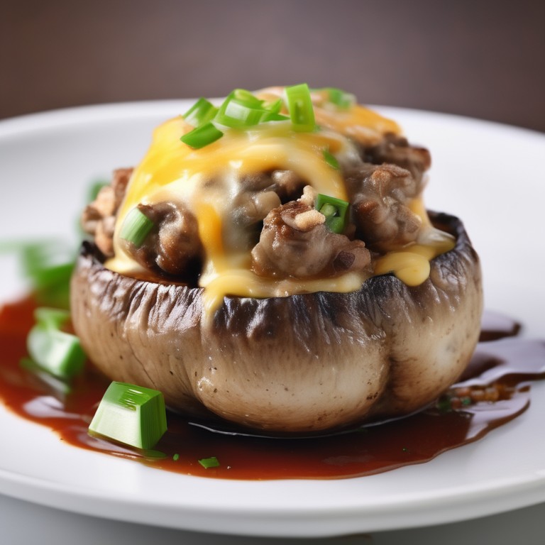 Stuffed Mushrooms with Minced Meat