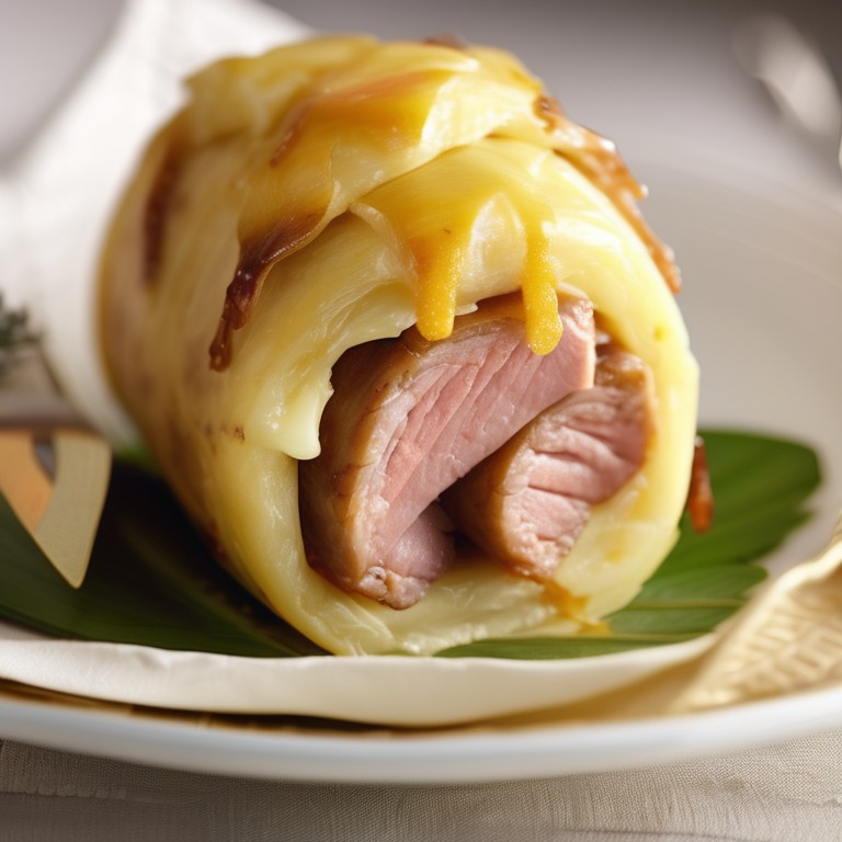 Cheese and Sausage Stuffed Pineapple Rolls