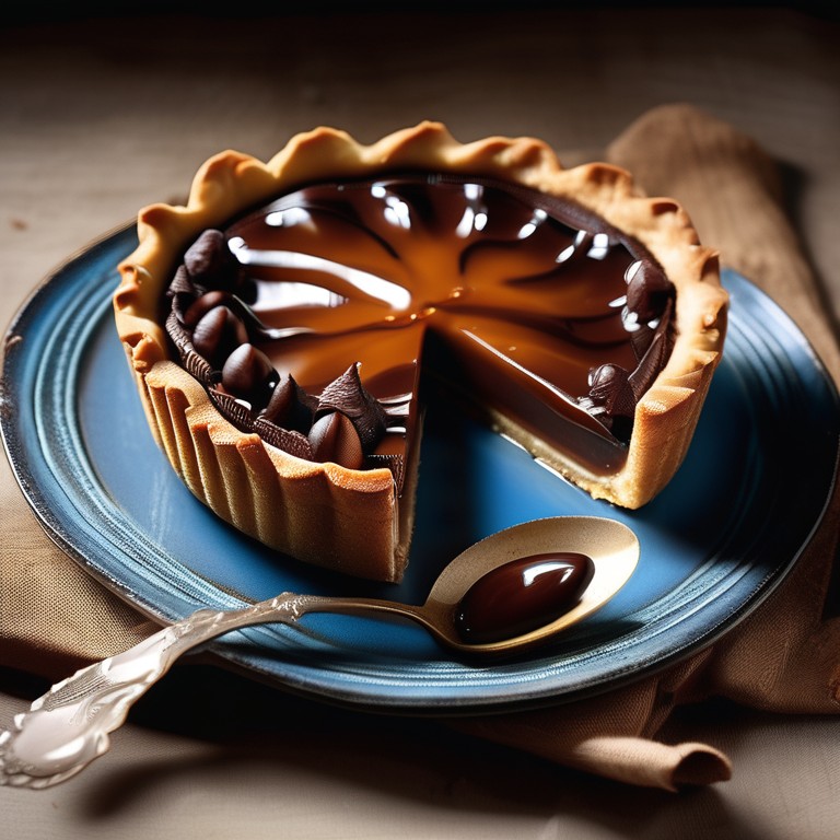 Tarte aux Marrons et Chocolat avec éclats de Caramel Salé