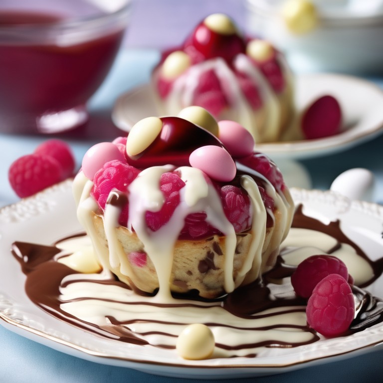 Nids de Pâques au Chocolat Blanc et aux Framboises