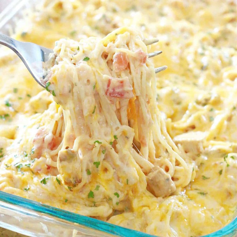 Creamy Chicken Spaghetti