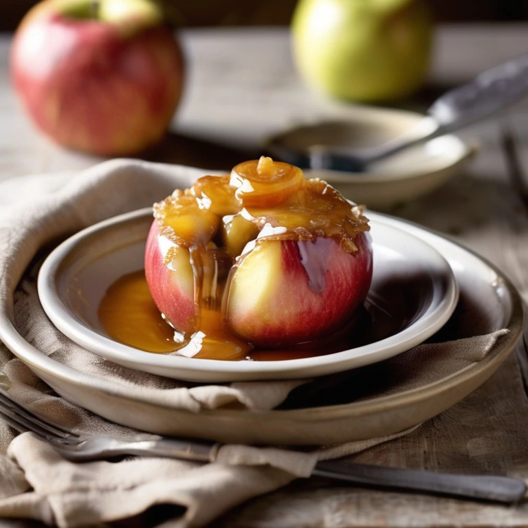 Cheesy Baked Apples with Honey Drizzle - Mr. Cook