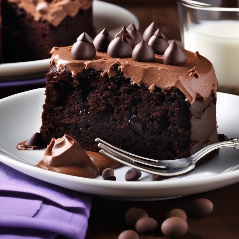 Eggless Condensed Milk Choco Chips Cake