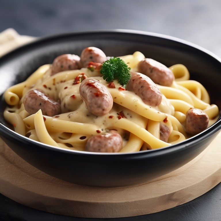 Creamy Sausage Macaroni and Cheese