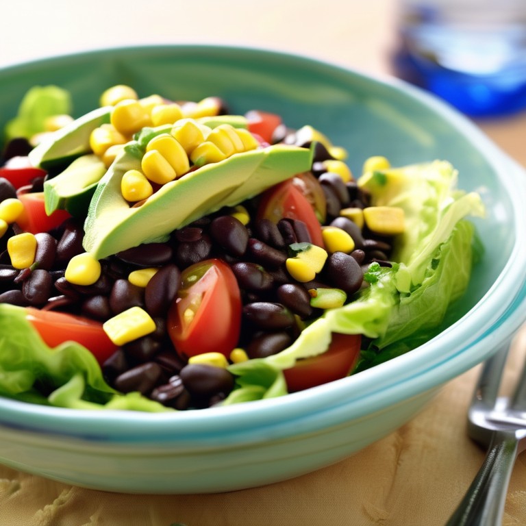 Zesty Black Bean Salad with Avocado and Tomato