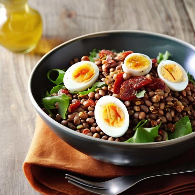 Salade de Lentilles au Thon et Tomates Séchées