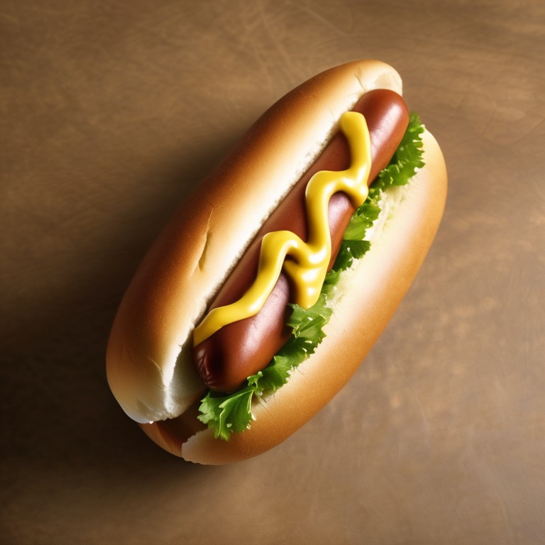 Classic American Hot Dog with Sauerkraut