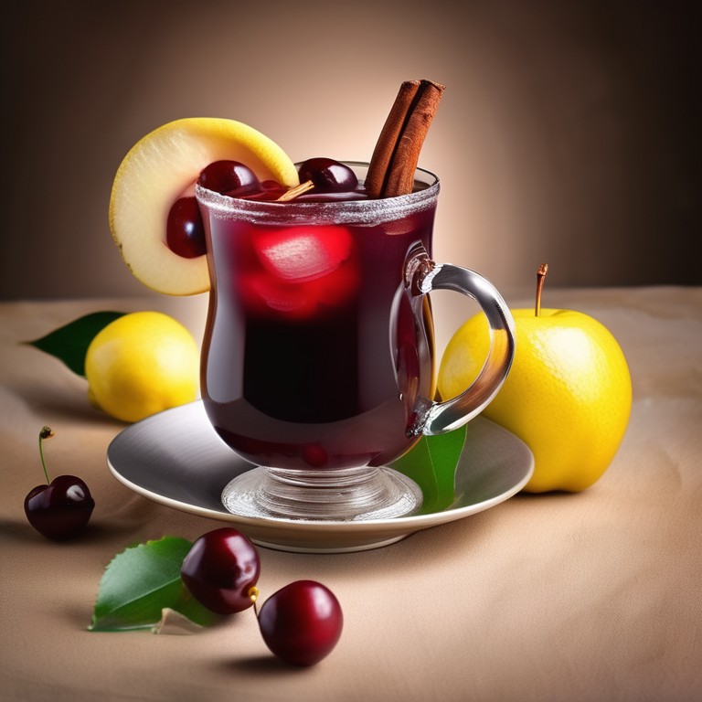 Non-Alcoholic Gluhwein with Apple-Cherry Juice