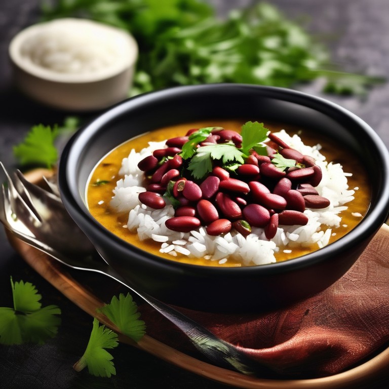 Spiced Dal with Rice and Beans