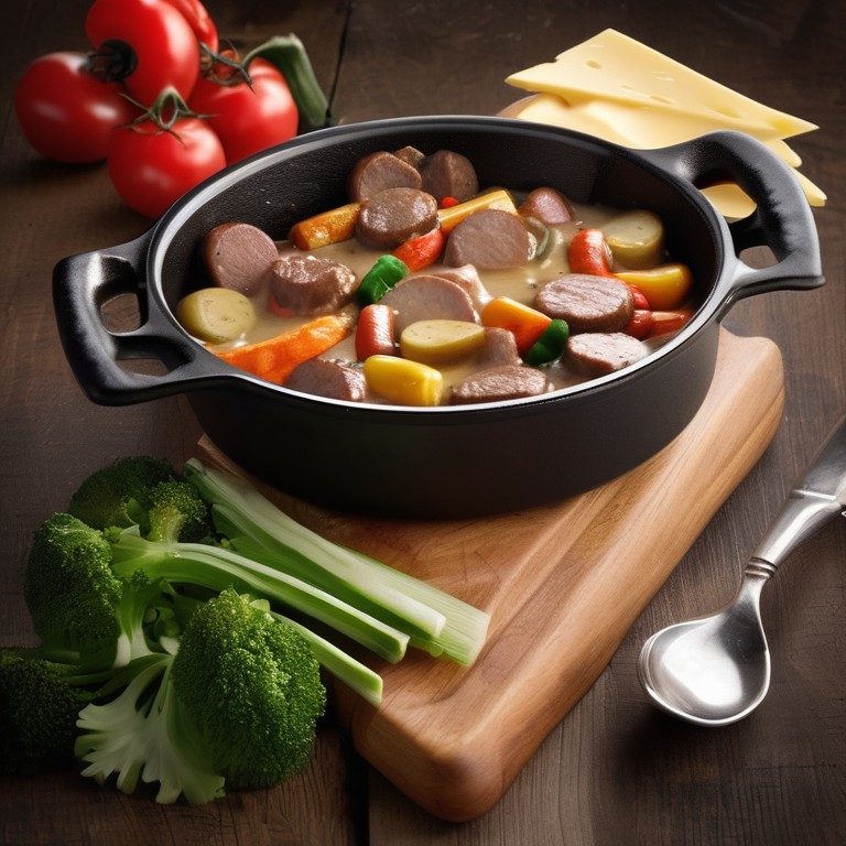 Bratwurst und Gemüsepfanne - Mr. Cook