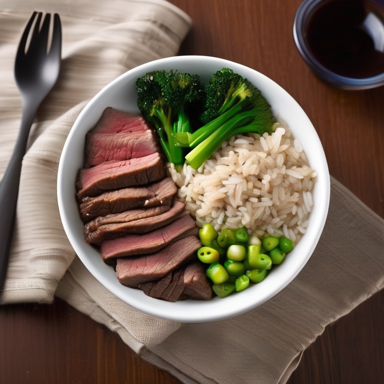 Healthy Beef and Brown Rice Bowl