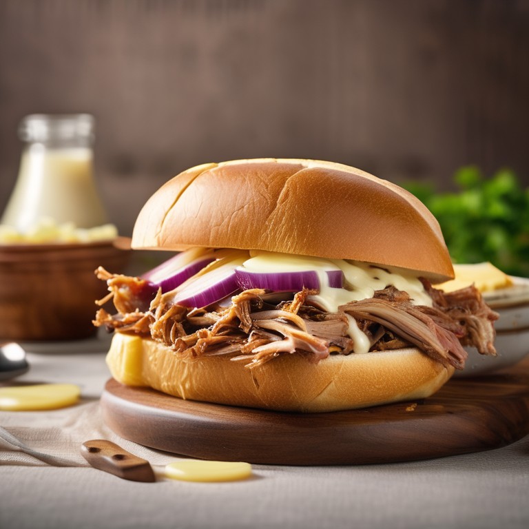 Pulled Pork Toast mit Grated Gouda