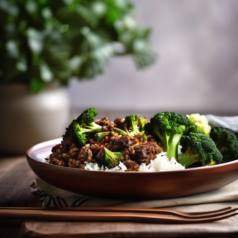 Spiced Mince Rice with Roasted Veggies