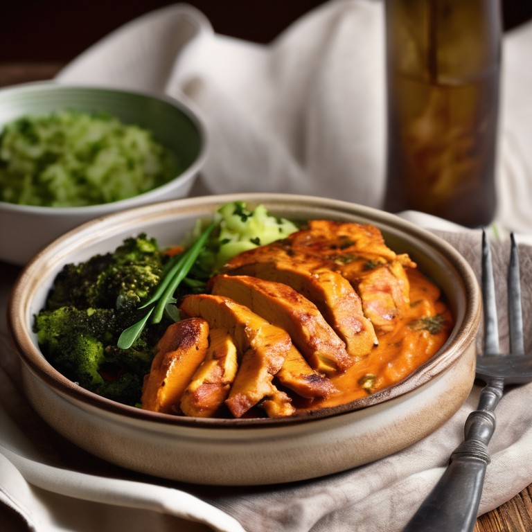 Cajun-Hähnchen mit Süßkartoffelstampf