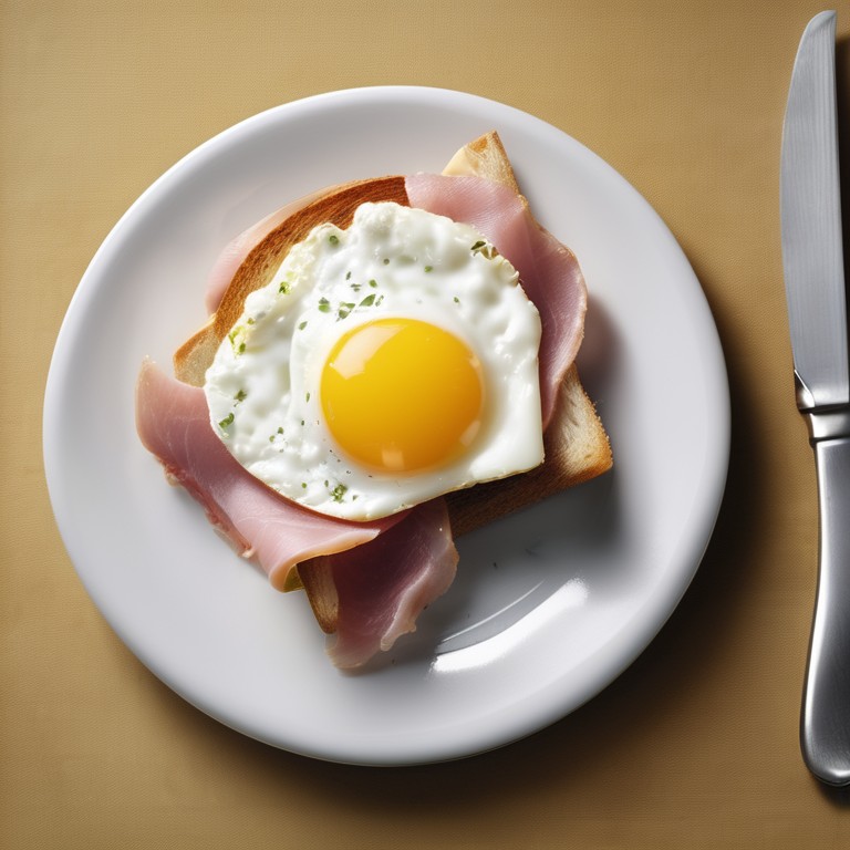 Sándwich de Queso y Jamón con Huevo